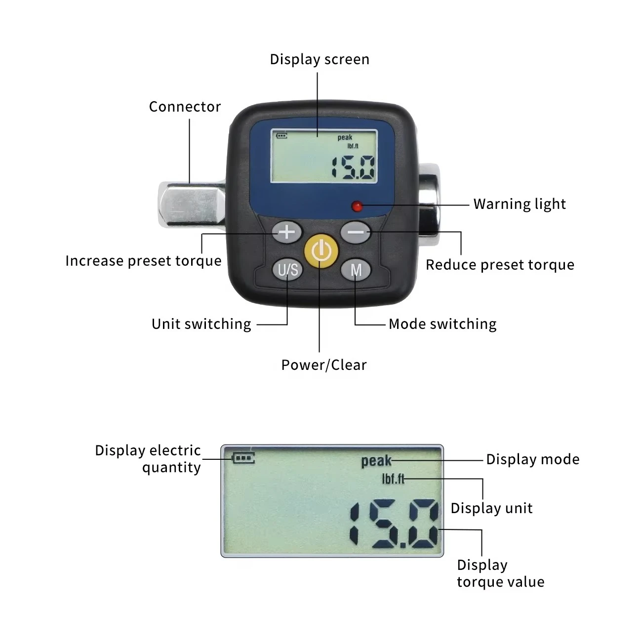 Adattatore Digitale per Chiave - Electronic Torque Adapter 3/8 1/2 Digital recensione e prezzo