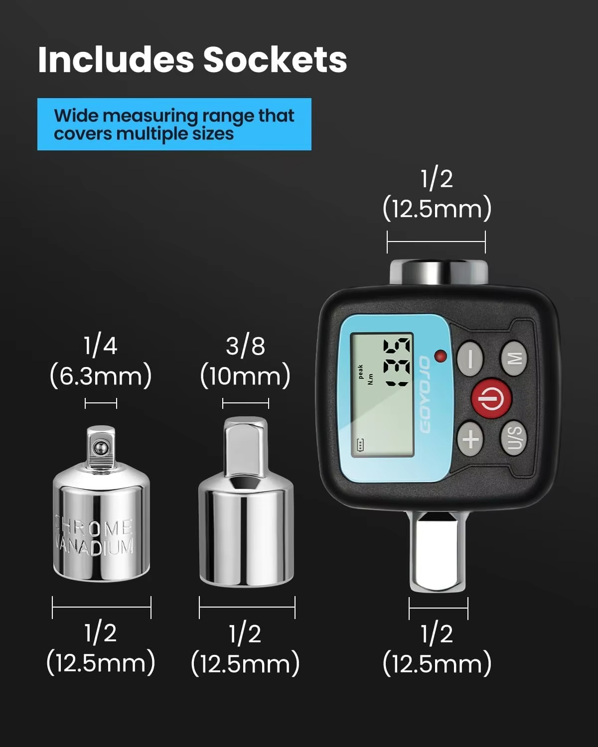 Adattatore per Chiave Dinamome - Electronic Torque Adapter 3/8 1/2 Digital recensione e prezzo