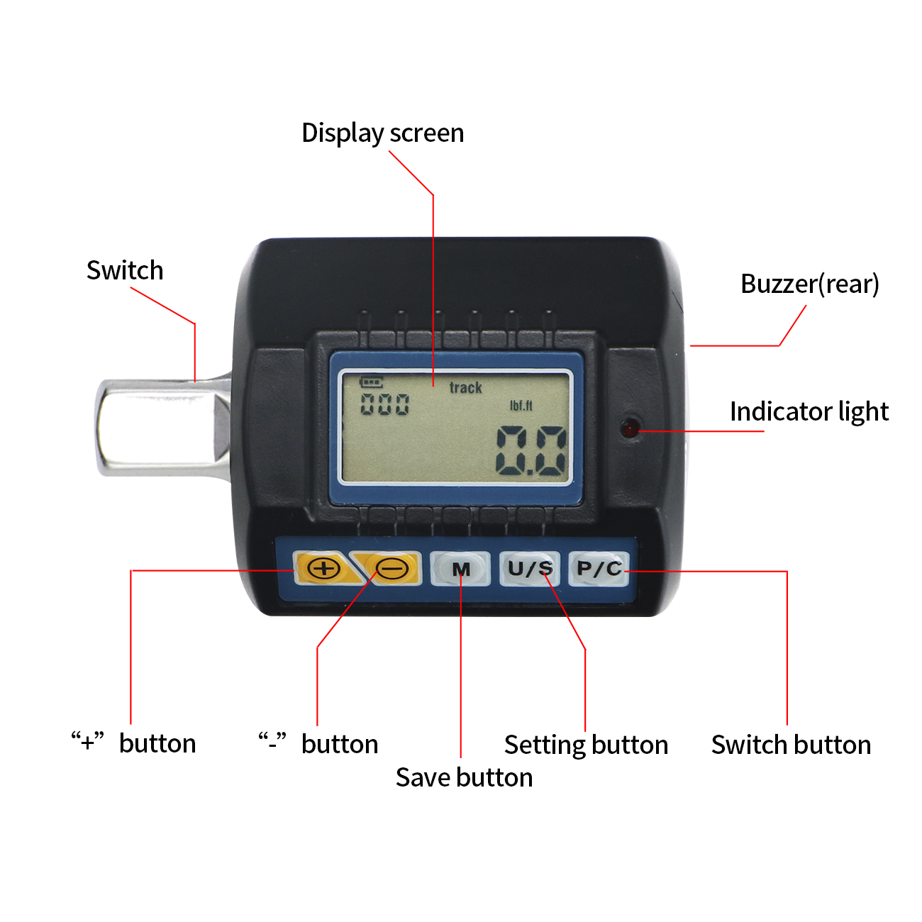 SHAHE Adattatore di coppia dig - Electronic Torque Adapter 3/8 1/2 Digital recensione e prezzo