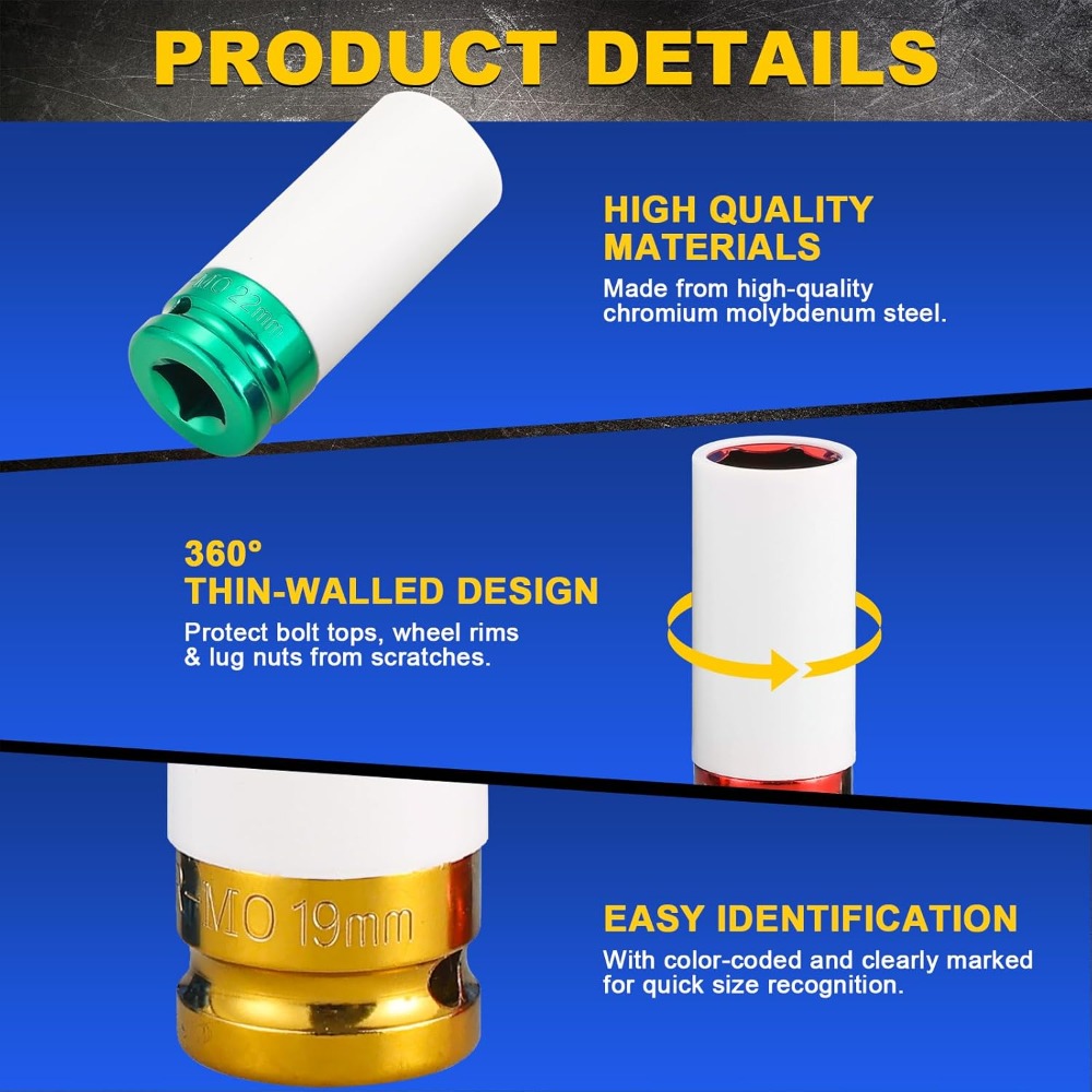 Set di Chiavi a Bussola per Da - Impact Socket Thin Wall Deep Metric Set recensione e prezzo